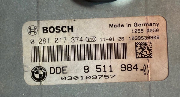 Original ECU file for BMW 330D Automatic with Bosch EDC17CP09, part number 0281017374, DDE8511984, hardware 63C060A00, software 63D011408, software upgrade 0000097114080E. Digital download.