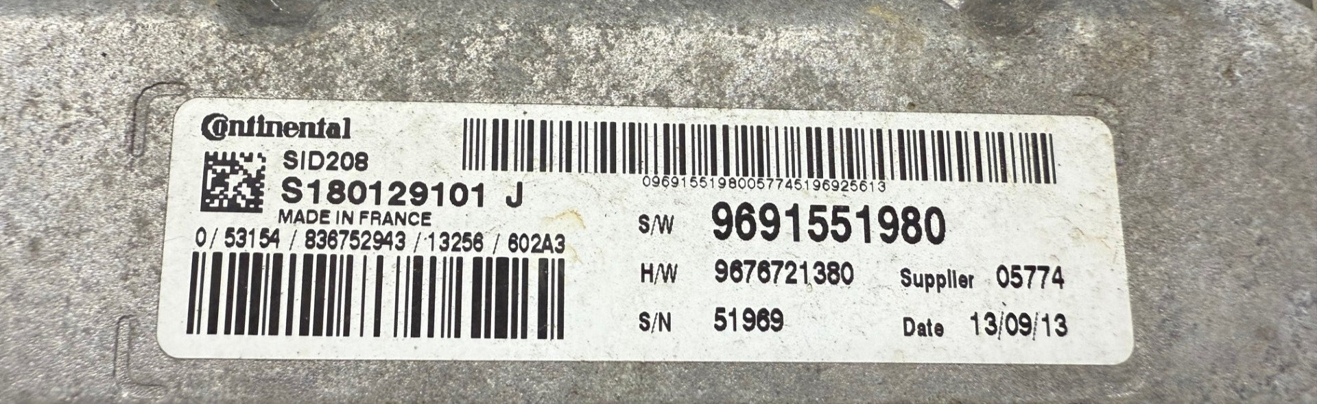 Original Files Citroen Jumper 2.2 HDI Manual 9691551980  S180129101 J HW 9676721380 Software 9691551980 SW upgrade 9691551980 Spare 668458