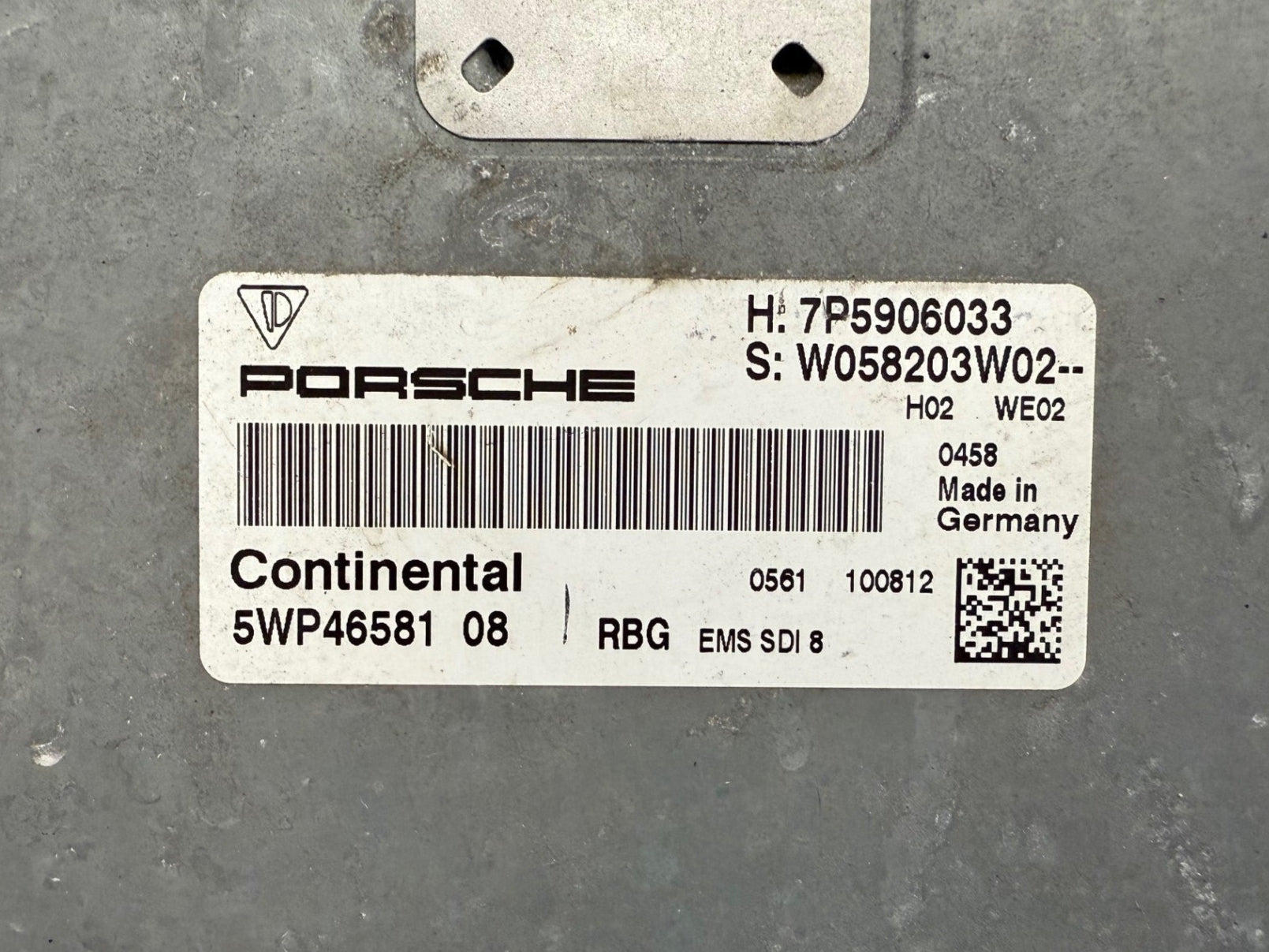 Original Files CONTINENTAL SDI8 TC1796 PORSCHE Cayene 4.8 V8  5WP46581 08 Porsche Cayene H 7P5906033 S W058203W02 Software upgrade 95860154218 1977  MCU ID 418405861320B4428216001027FCF000