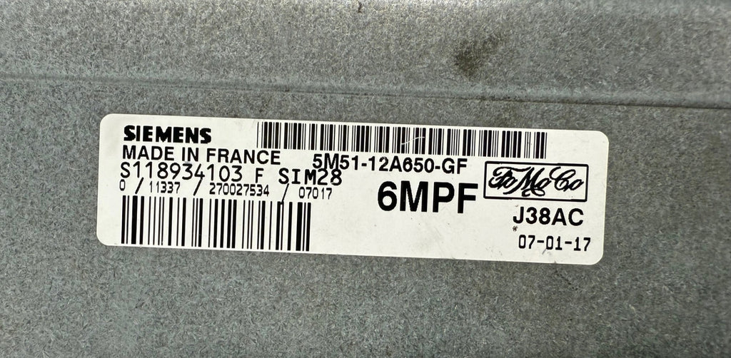 Original Files Ford Focus 2 II Petrol Siemens SIM28 1.4 S118934103F 5M51-12A650-GF 6MPF Flash and Eeprom