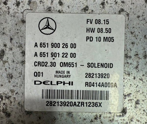 Original files Mercedes Sprinter W906 2.2 CDI Delphi CRD2.30  A6519002600 OM651 A6519012200 HW 651902100 SW 6519025100 Software upgrade 6519038214