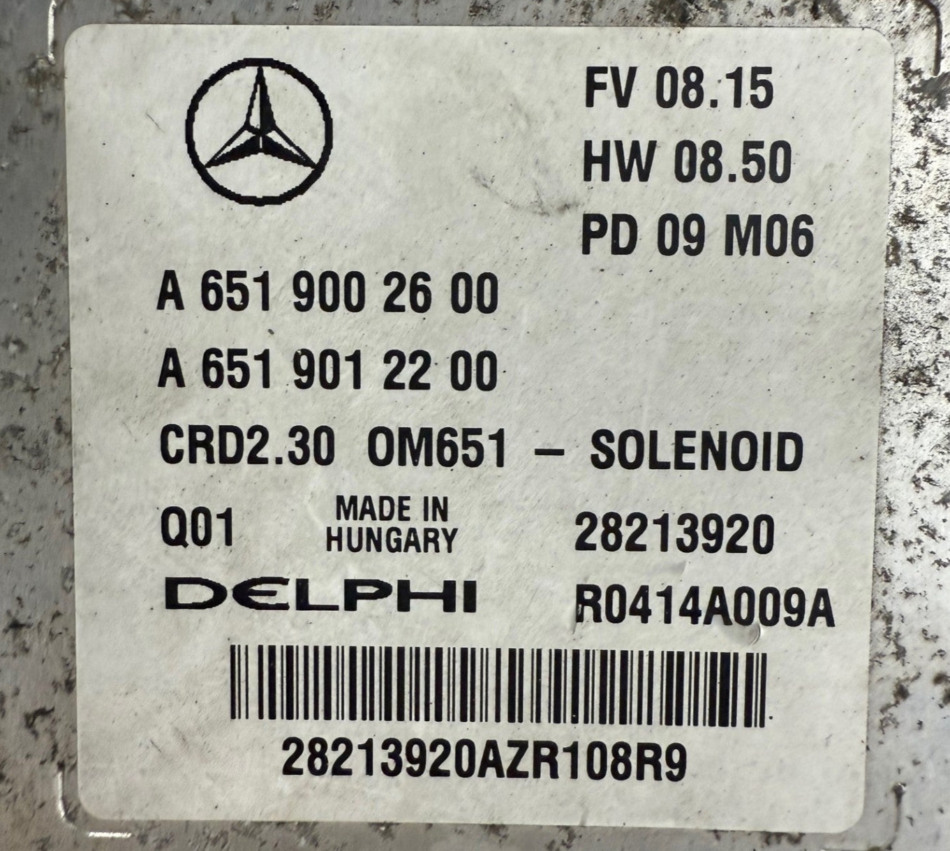 Original Files Mercedes Sprinter W906 2.2 CDI 120 KW Delphi CRD2.35 A6519002600 OM651 A6519012200 HW 6519020100 SW 6519028100  Software upgrade 6519031817