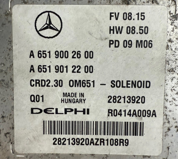 Original Files Mercedes Sprinter W906 2.2 CDI 120 KW Delphi CRD2.35 A6519002600 OM651 A6519012200 HW 6519020100 SW 6519028100  Software upgrade 6519031817