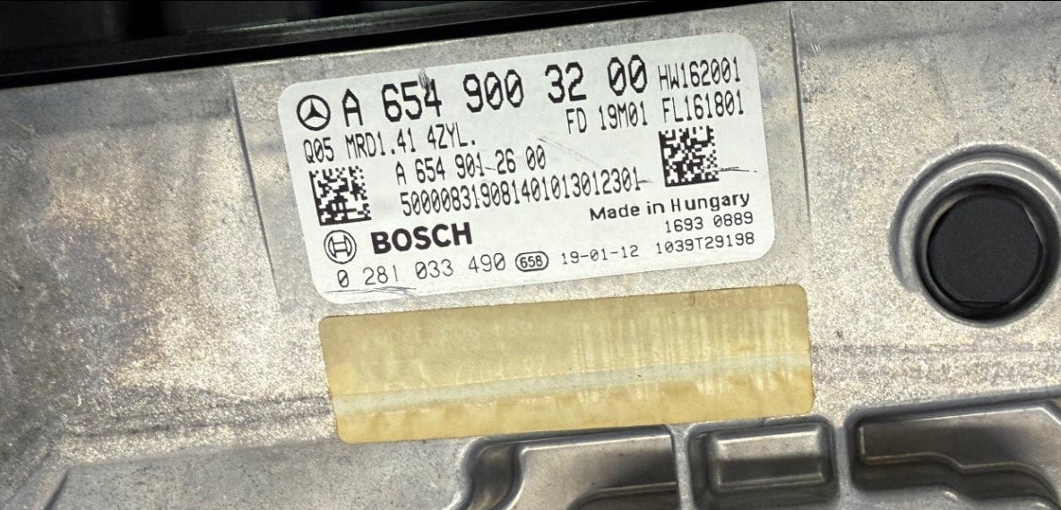 Original Files Mercedes E klasse 220 CDI  Bosch MD1CP001 A6549003200  0281033490 HW 6549041300 143KW 194.4 PS  MRD1-17B-0M_A090D-213_238_257-WA-OM654D20_143kW-EU6SCR_MPE-F-ME214700