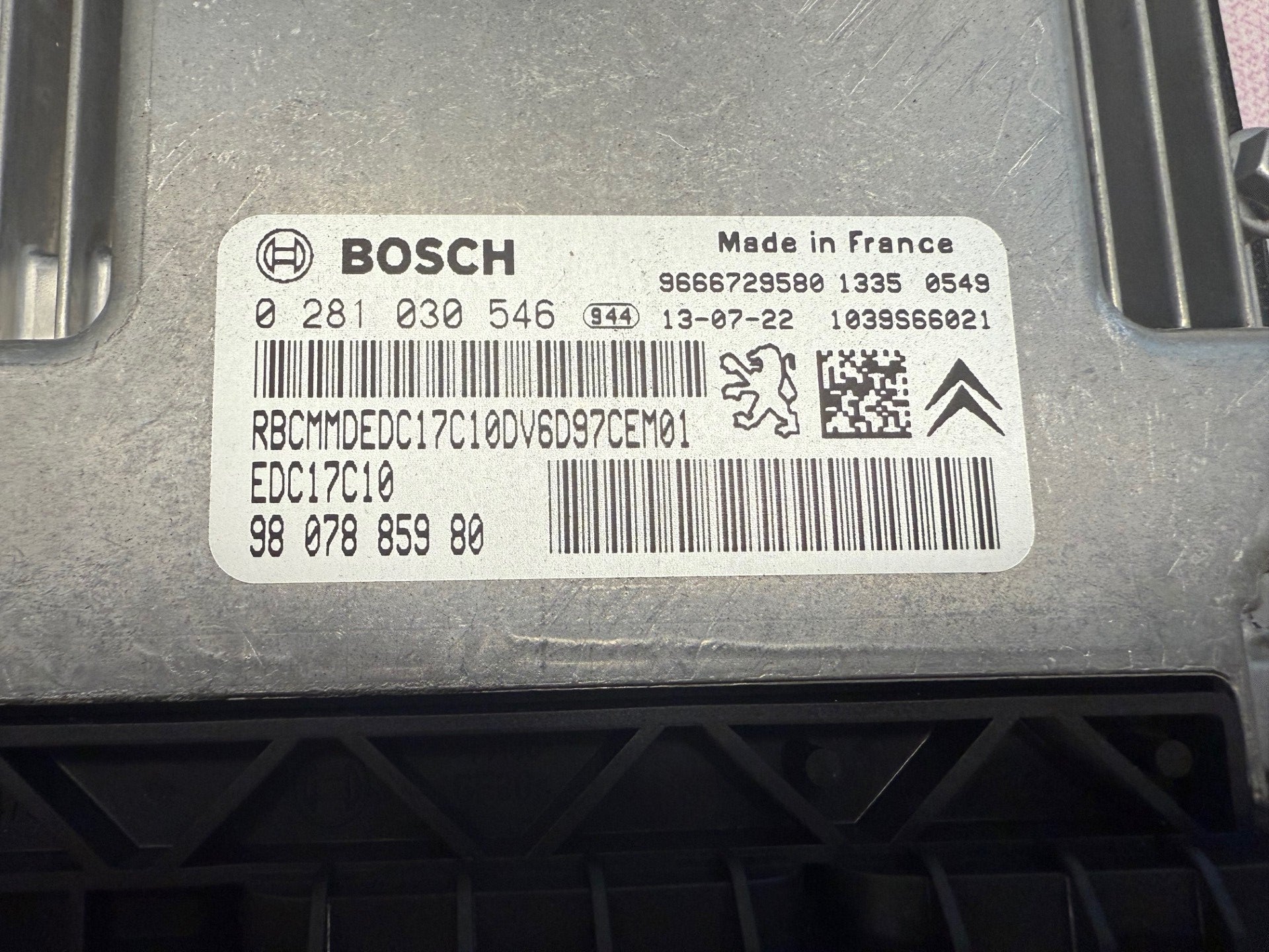 Original Files Citroen 1.6 HDI  Berlingo Bosch EDC17C10 0281030546 9807885980 HW 9666077280 SW 9666729580 Software upgrade 9691594480    Citrone DPF AGR DN536890