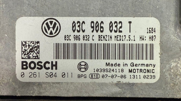 Volkswagen Touran Bosch MED17.5.1 1.4 TSI 4 Motion 110KW 03C906032T, 03C906032T, HW 0261S04011 SW 1037393297