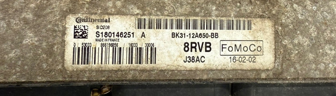 Original Files  Ford Transit 2.2 TDCI Continental SID208 S180146251A . BK31-12A650-BB . HW BK2A-12B684-AC . SW BK31-12A650-BB . Software upgrade EK31-14C204-CMP
