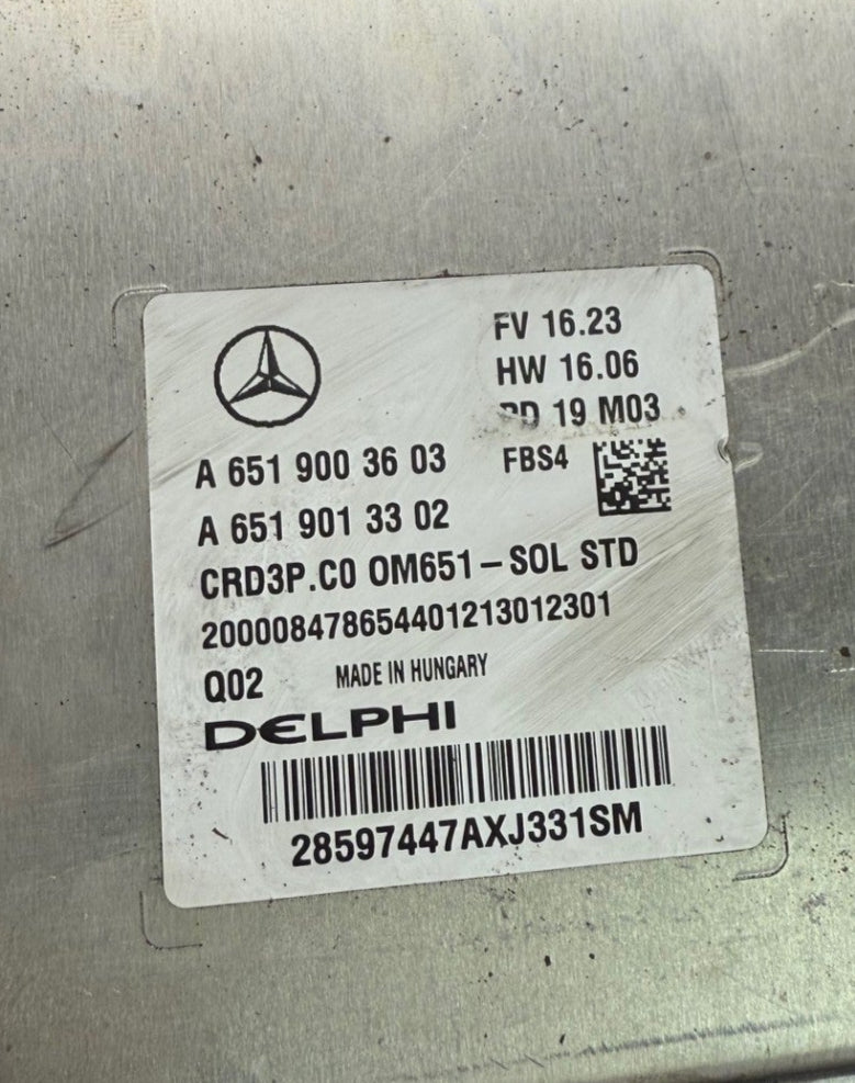 Original files Mercedes Sprinter W907 120KW 163PS Delphi CRD3P.C0 OEM A6519003603 A6519013302 ,  HW 6519042800 SW 6519022603 Software upgrade 6519036061 System CRD317B0WDAGAPP