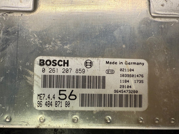 Peugeot Citroen 1.6 16V Bosch ME7.4.4 0261207859 9648487180 9645473280 , SW 103731018 Software upgrade 9653702080
