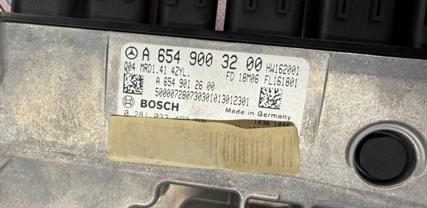 الملفات الأصلية مرسيدس الفئة E E220 D بقوة 143 كيلوواط، Bosch MD1CP001 A6549003200 0281033490 HW 6549041300 SW 10SW002363، MRD1-17B-0M_A090D-213_238_257-WA-OM654D20_143kW-EU6SCR_MPE-F-ME214700
