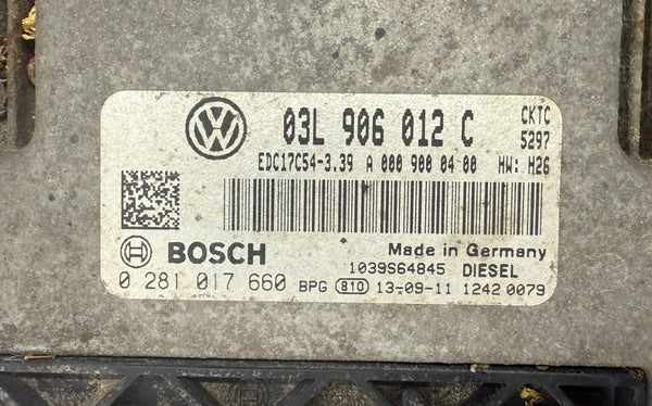Volkswagen Crafter 2.0 TDI 100 KW, 136 HP Bosch EDC17C54 A0009000400 03L906012C, 0281017660, Software 1037561522, 1037531694 Software upgrade 03L906012C 9977