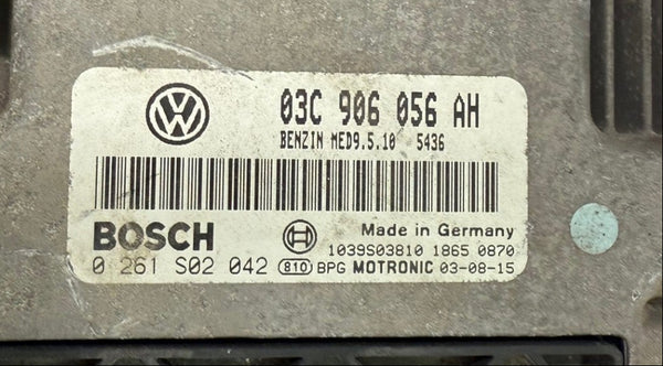 Volkswagen Touran  1.6 FSI Engine BAG Manual 85KW 115 HP , Bosch MED9.5.10  03C906056 AH HW 0261S02042 , SW 1037369004 , Software upgrade 03C906056AH 5436