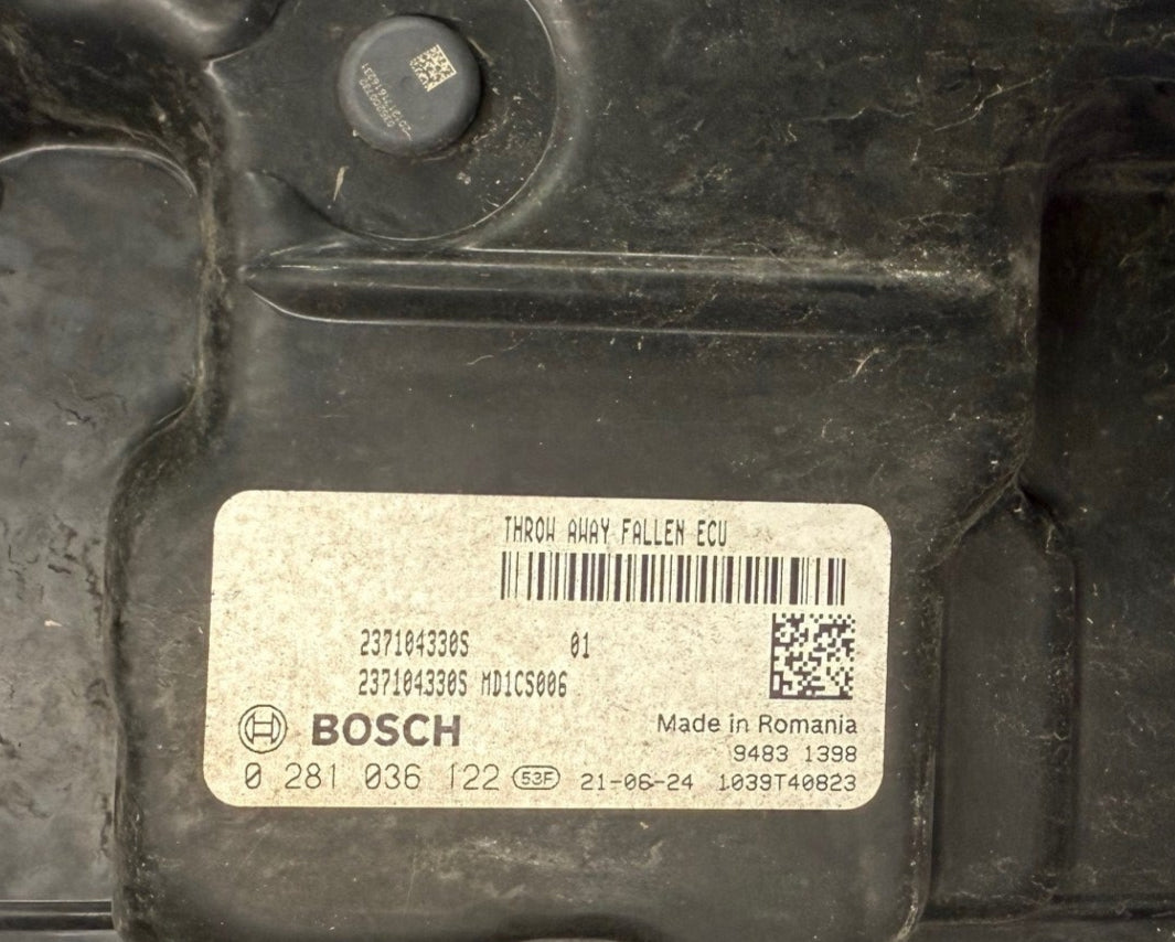 Original Files Renault Traffic 2.0 DCI 145 HP  Bosch MD1CS006 0281036122 237104330S SW 10SW080821