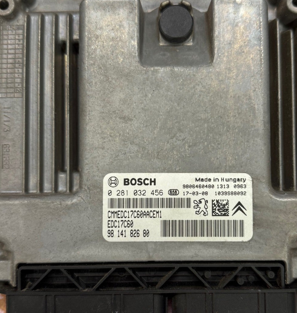 Original Files Bosch Peugeot 208 1.6 HDi EDC17C60 0281032456 9814182680  HW 9806460480 SW 10SW012564 Software upgrade 692421780