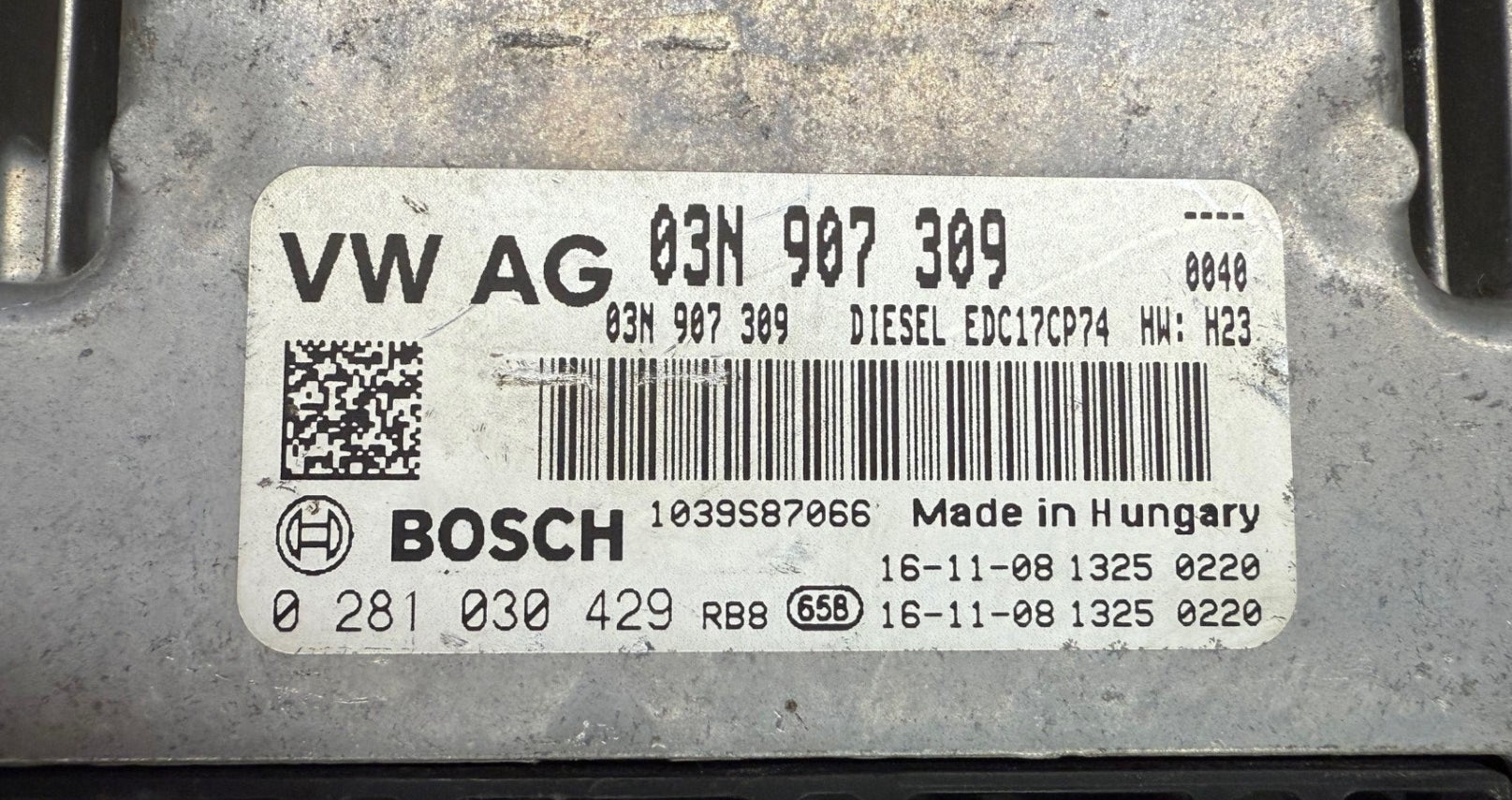 Original Files VW Passat Alltrack B8 2.0 BiTDI SCR 4Motion 7AT, Bosch EDC17CP74 03N907309, 0281030429 Software 10SW007220 Software upgrade 03N906026E 2114, Engine R4 2,0I BTD