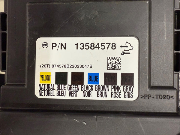 Original BCM Dump 13584578 ( WITH IMMO PINCODE ) ECU Hardware number 13583803 Software part number 13501505 Alpha code AJ