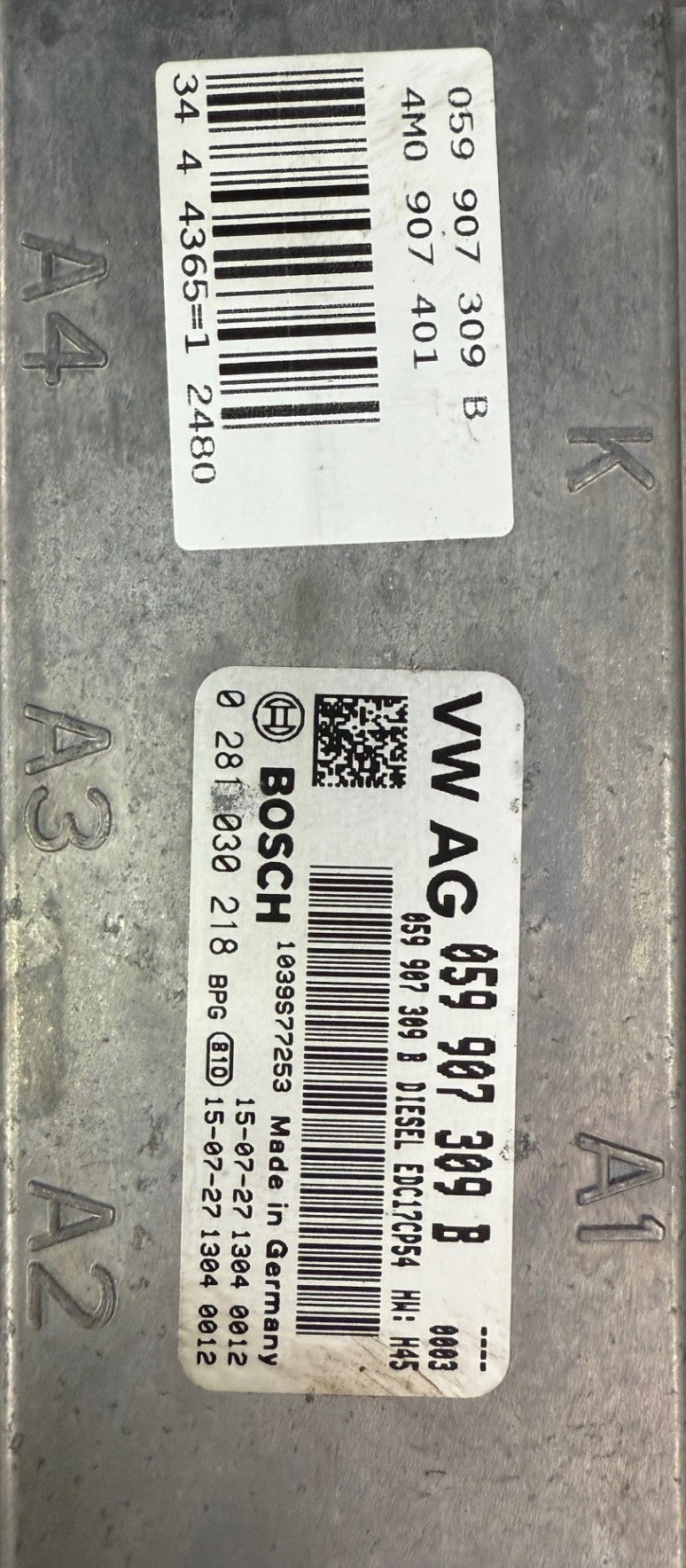 Original Files Audi Q7 3.0 TDI CRTC 200 KW 272 PS HP Bosch EDC17CP45 059907309B 0281030218, 4M00ß7309 B  , SW 10SW051770 SW 1037545026 , Software upgrade 4M0907401 0009