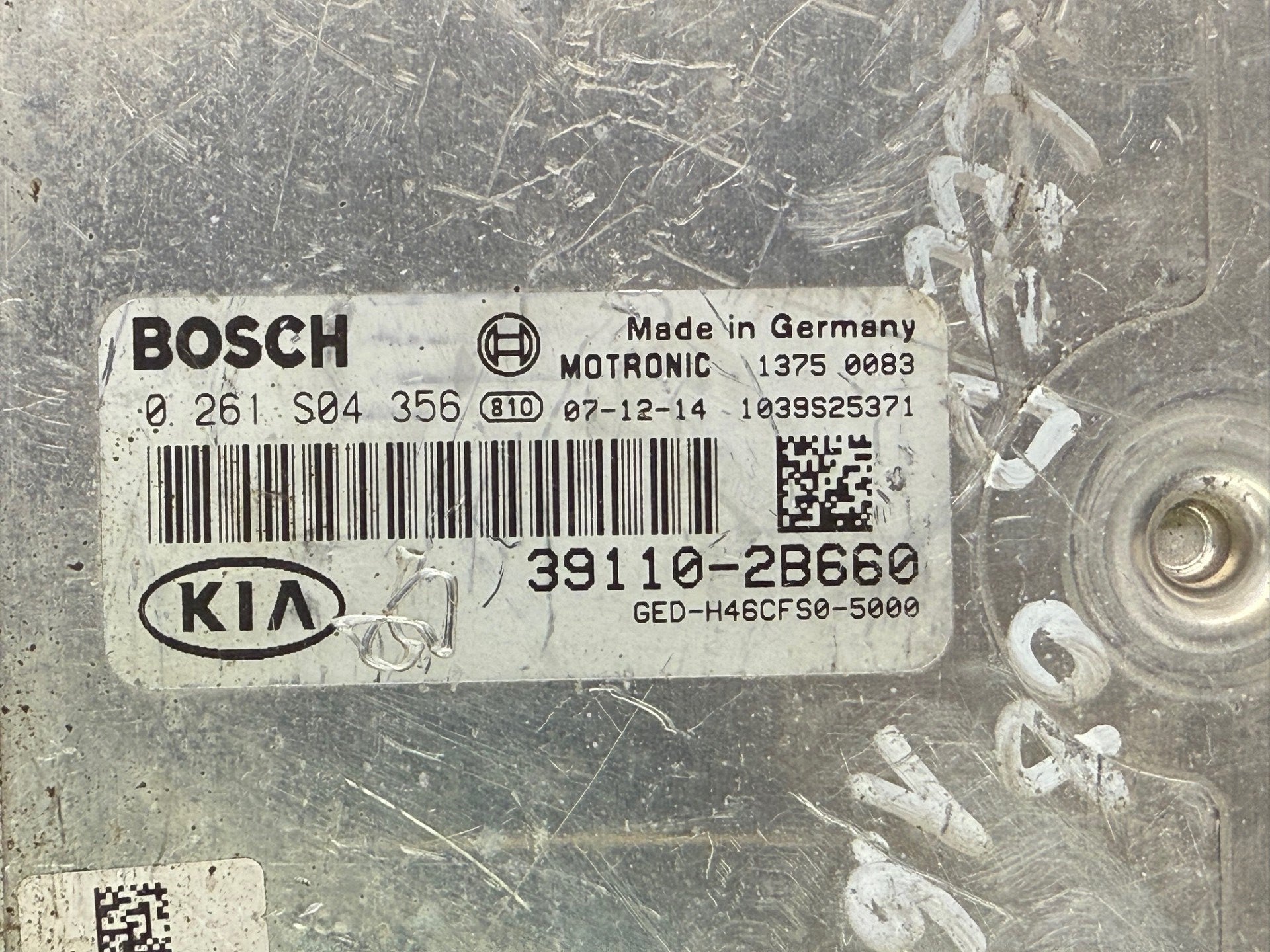 Original Files Kia Ceed 1.6 16V , Bosch M7.9.8 0261S04355 , 39110-2B660 , HW 0261S04356 SW M98C441D  Software upgrade GED_H46CFS0_5000