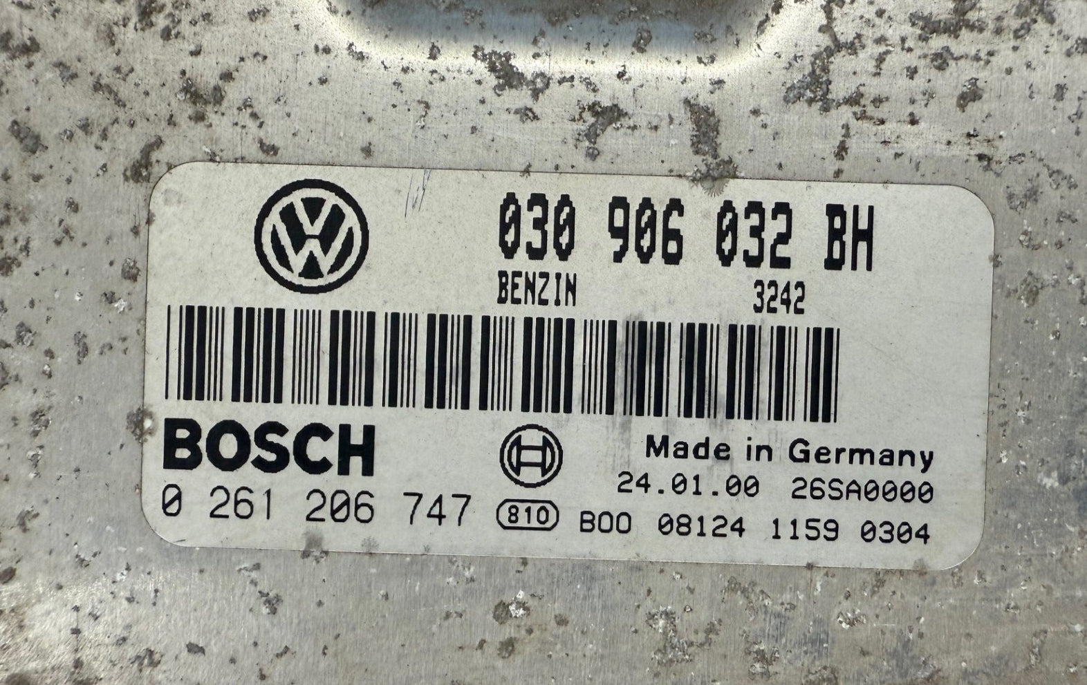 Immo Off File , Wegfahrsperre Dateien VW Lupo 1.0 Bosch ME7.5.10 030906032BH , 0261206747 SW 1037352868 , Eeprom ST95P08