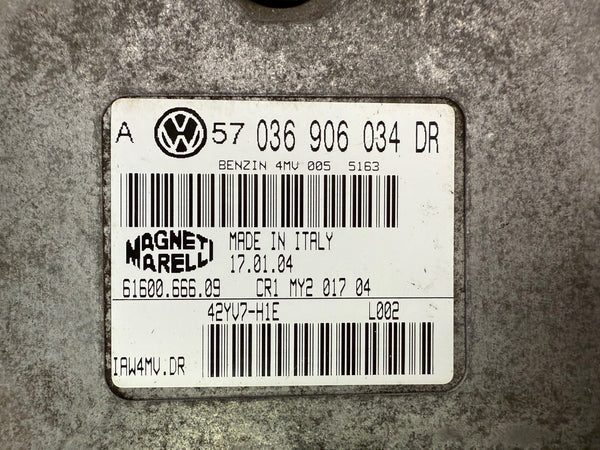 ملف إلغاء إيمو، ملفات مانع تشغيل المحرك لسيارة فولكس فاجن جولف 4 1.6، Magneti Marelli 036906034 DR، 036906034DR، 6160066609، IAW4MV.DR