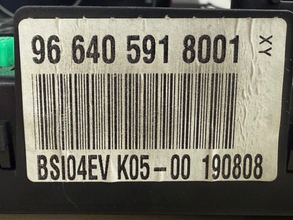 الملفات الأصلية, ملفات بها رمز التعريف الشخصي IMMO, سيتروين C4 BSI BCM BSI04EV K05-00, 966405918001, جونسون كنترول JC PSA المرجع 9664058780, رقم PSA الإضافي 9664059180 الإصدار 0501