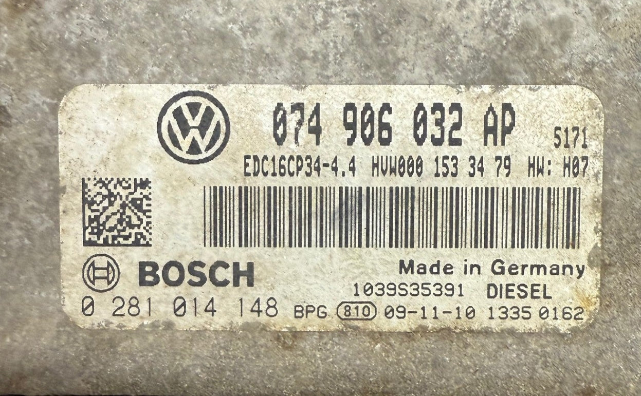 Original Files Volkswagen Crafter 2.5 TDI Bosch EDC16CP34 HW00 074906032AP  0281014148  SW 1037503940 Software upgrade 0749 06032AP  5171