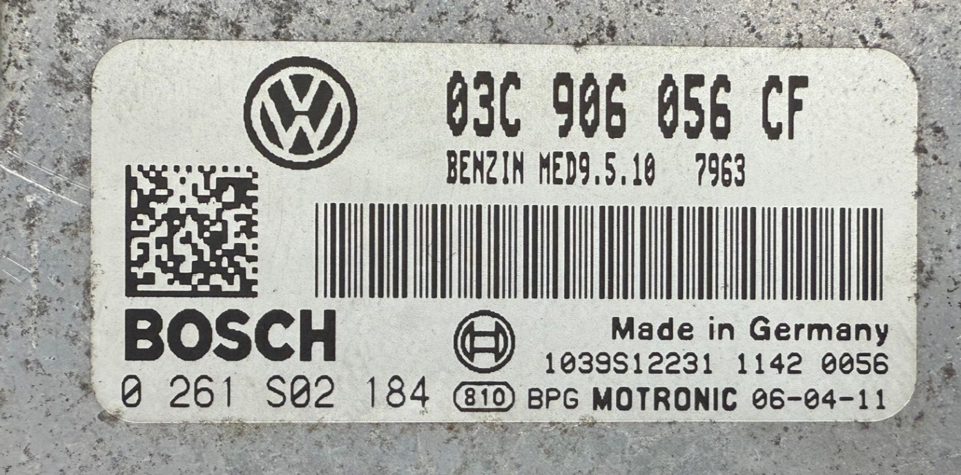 Immo Off File , Wegfahrsperre Dateien  VW Golf 1.6 FSI  Bosch  MED9.5.10   03C906056CF  0261S02184  HW 0261S02184 SW 1037377835  Software upgrade 03C906056CF 7963