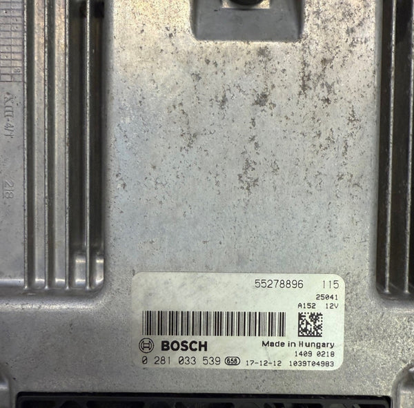 Fiat Ducato 2.0 JTD  Bosch EDC17C69  0281033539  55278896 SW 10SW039197  1037561179