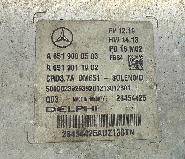 Original ECU Files Mercedes E 200 CDI 100 KW 136 PS HP Delphi CRD3.7A  A6519000503  A6519011902  HW 6519040800  SW 6519023203  Software upgrade 6519037069