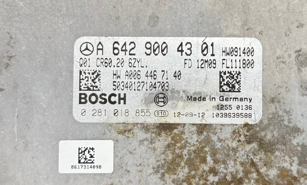 Original Files Mercedes E 350 CDI Bosch EDC17CP46 A6429004301  0281018855 HW 6429040200  SW  1037516343 6429028703  Software upgrade 6429034418