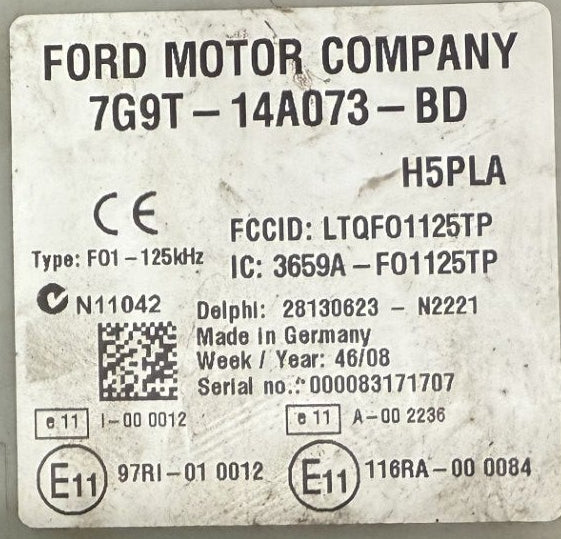 Original Files Ford Galaxy S Max BCM  7G9T-14A073-BD Flash M30882F M32C , Eeprom 95320  7G9T-14A073-BD