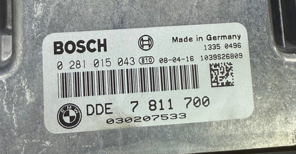BMW 120d 130 KW , 177 HP PS , Bosch EDC17CP02 0281015043  DDE7811700  HW 07811700  SW  1037394079  Software  upgrade 078116967