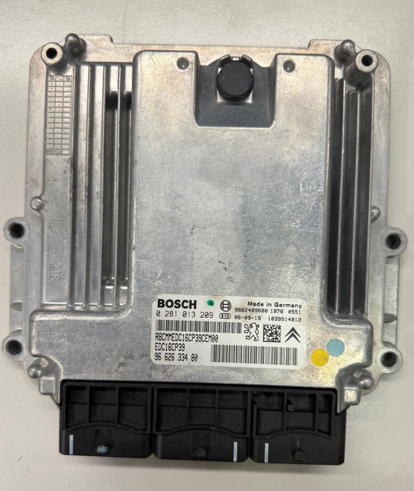 Peugeot 407 607 2.2 HDI Bosch EDC16CP39 0281013209 9662633480, SW 1037380087 1037381857