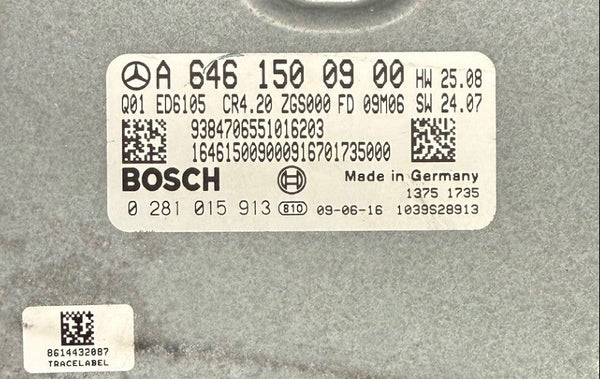 Original files Merceds Sprinter W906 2.2 CDI CDI  95 KW  130 PS HP  , Bosch EDC16CP31  A646150900  0281015913  SW 1037505836 , 1037396549 Software  upgrade  P40975T0