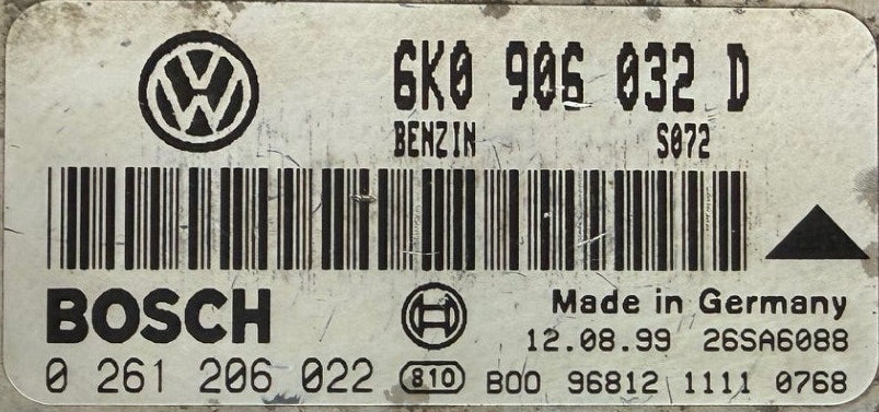 IMMO OFF File , Wegfahrsperre Dateien ,  Seat Ibiza 1.4 , Bosch ME7.5.10 6K0906032D  0261206622  SW 1037352182