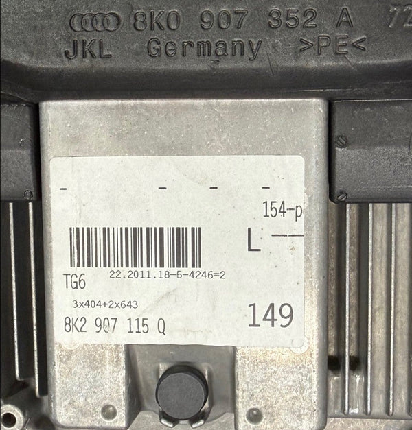 Audi A5 2.0 TFSI 16V Engine CDNB  , Bosch MED17.1  8K2907115Q , 0261S04383 , Software  1037512962  Software upgrade  8K2907115AH  0002