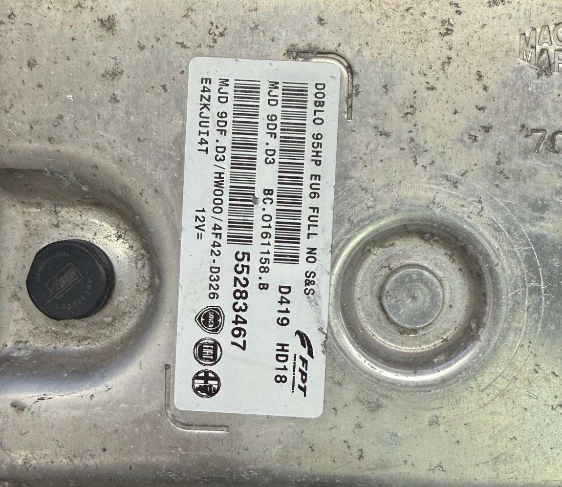 Immo Off File , Wegfahrspere Dateien , Fiat Doblo, Tipo 1.3 16V  ,  95 PS HP , Magneti Marelli MJD 9DF.D3 HW000 , 55283467  , HW MJ9DFHW000 , Software 4F42D326